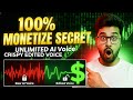 Unlimited Ai Voice Over &amp; Editing + 100% Monetize Secret Method! #aivoice @Gyanhkd 