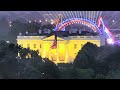 Lights from The Claw seen behind White House before UFC fight