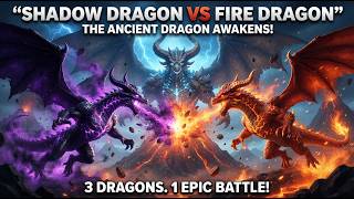 Shadow Dragon VS Fire Dragon 🔥 The Ancient Dragon Awakens! | Epic Dragon Battle #story