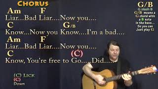 Bad Liar (Imagine Dragons) Strum Guitar Cover Lesson with Chords/Lyrics - Capo 3rd Fret