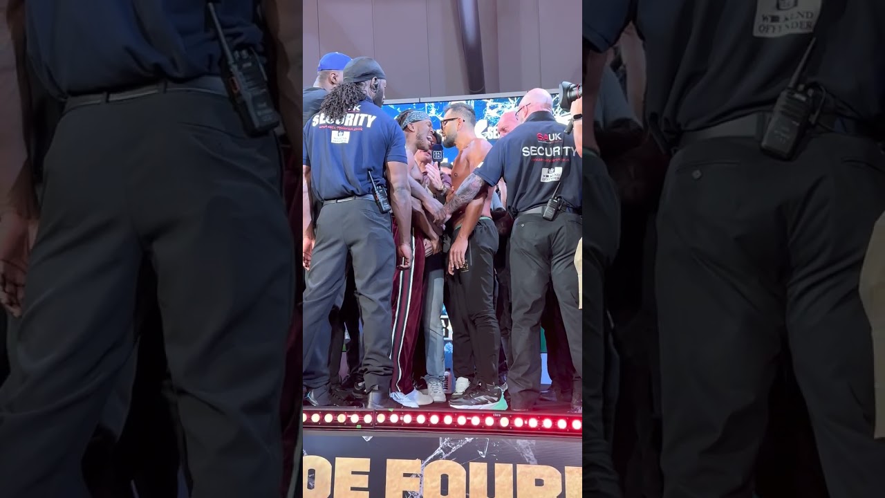 KSI and Joe Fournier SEPARATED in final face off at weigh-in! 🧨 | X Series 007