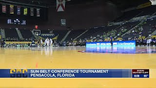 Play video: Jim Treacy previews action at Sun Belt Conference basketball tournament