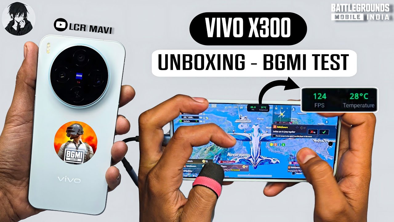 Распаковка Vivo X300 и тест BGMI | Игра 120 FPS + плавная работа 