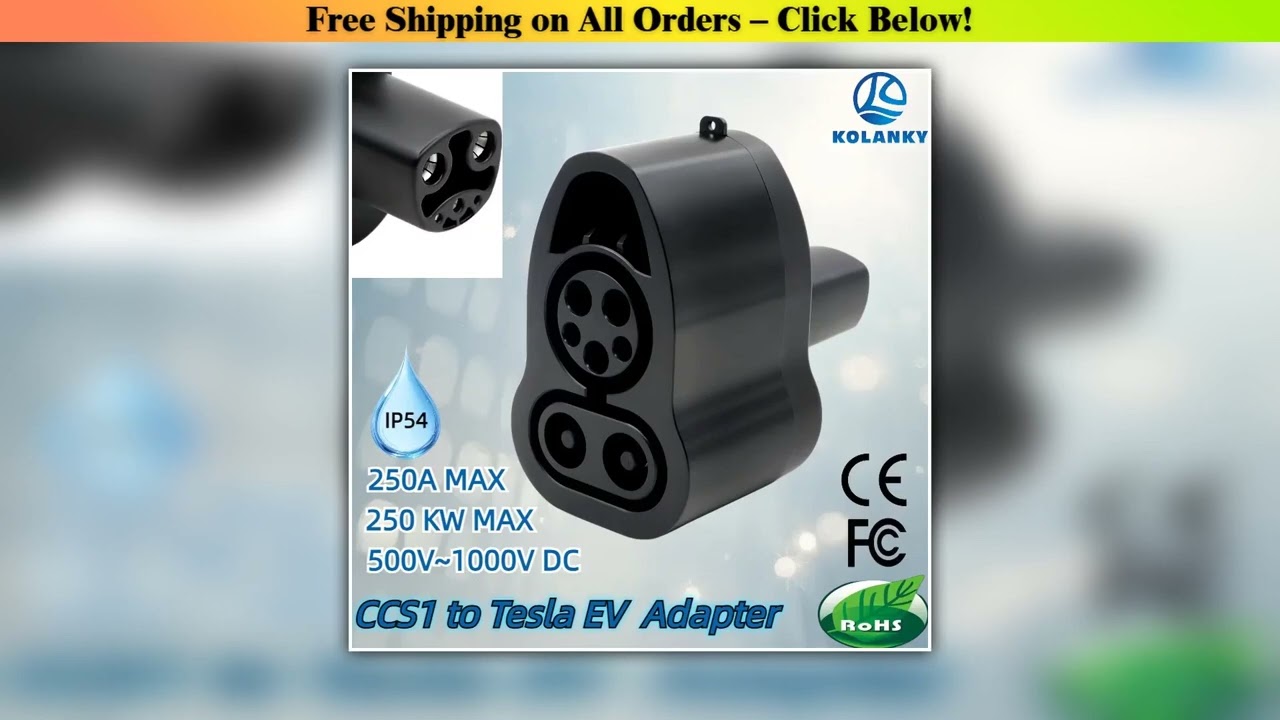 Tesla Model 3/X/Y/S cybertruck car EV Charger AC DC fast Adapter CCS1 To Tesla 250KW