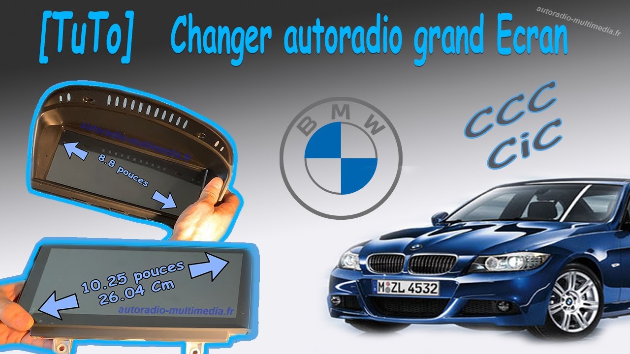 Installation Autoradio Android GPS pour BMW Série 3 E90, 91, 92. Série