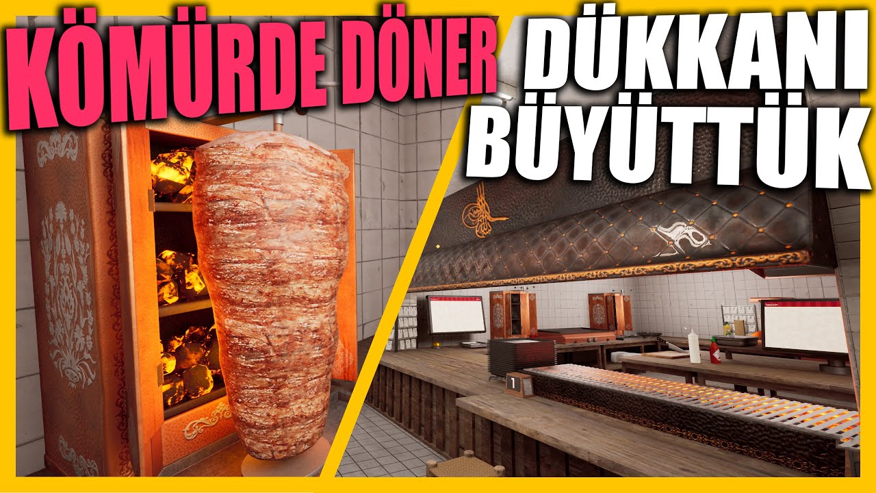 DÜKKANI BÜYÜTTÜK !! KÖMÜRDE DÖNER // YENİ TEZGAHLAR ALDIK | WRAP HOUSE SIMULATOR !!