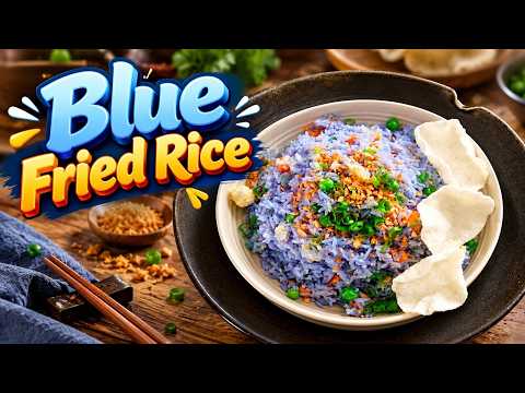 Ghar Par Banaye Yeh Hatke Aur Tasty Blue Fried Rice Recipe | @foodfoodindia