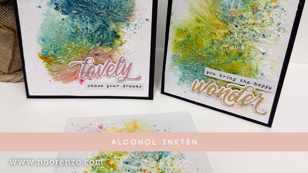 Couture Creations alcohol inkt door Jolanda - deel 1