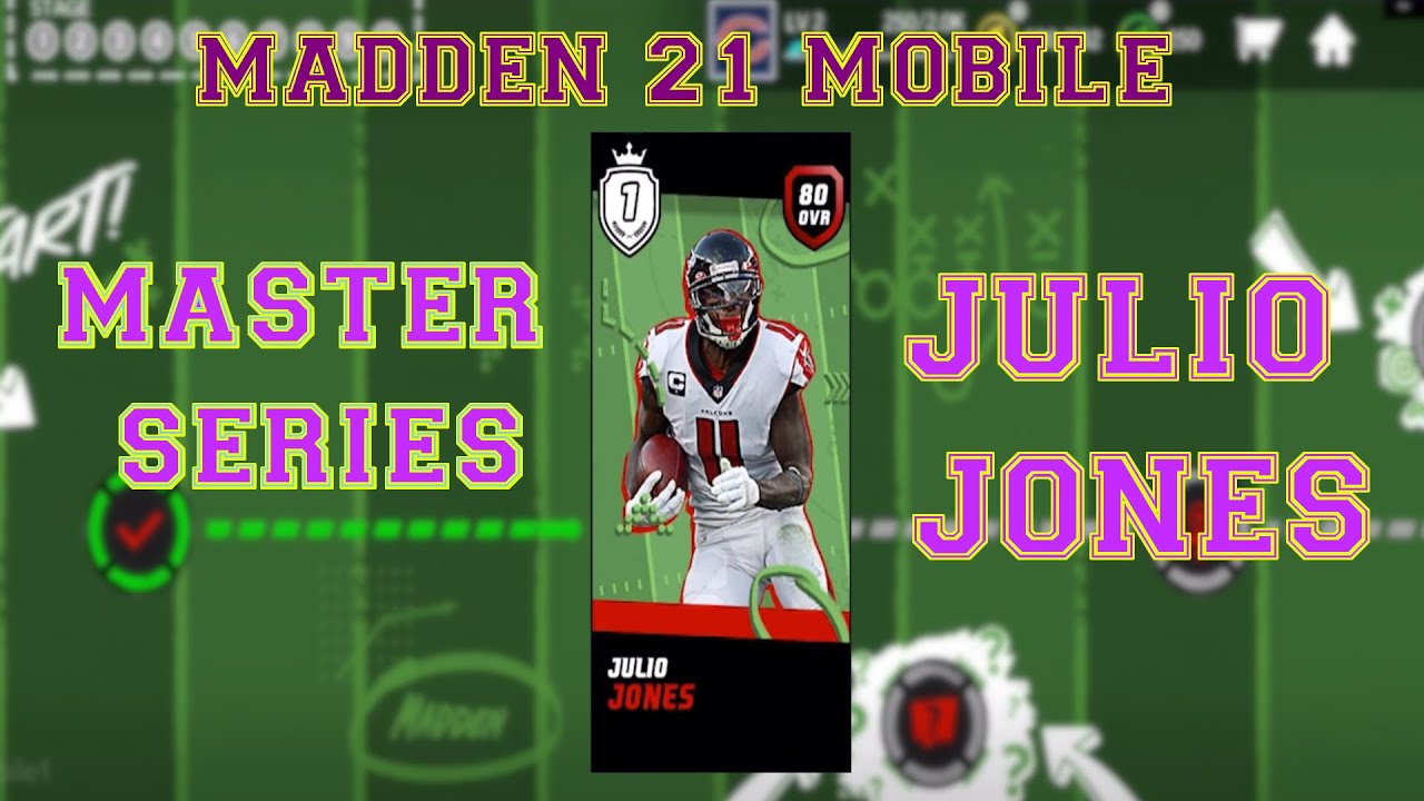 Madden 21 Mobile Master Series Walkthrough! Julio Jones 80 OVR Stage 1 + 2  Ep. 1