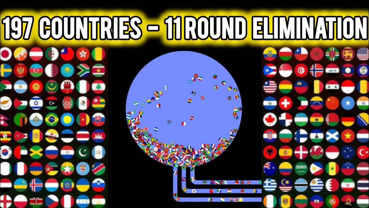 197 Countries - 11 Round Ultimate Elimination | WORLD MARBLE RACE