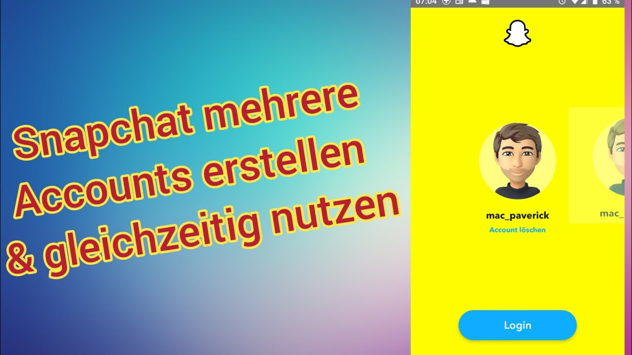 Wie Kann Man Bei Snapchat Zwei Accounts Haben