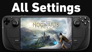 Hogwarts Legacy on Steam Deck OLED | All Settings | FSR 4 & LSFG