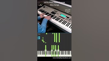 Thumbnail of Piano Intro Tutorials of Classic 1970s Slow Songs