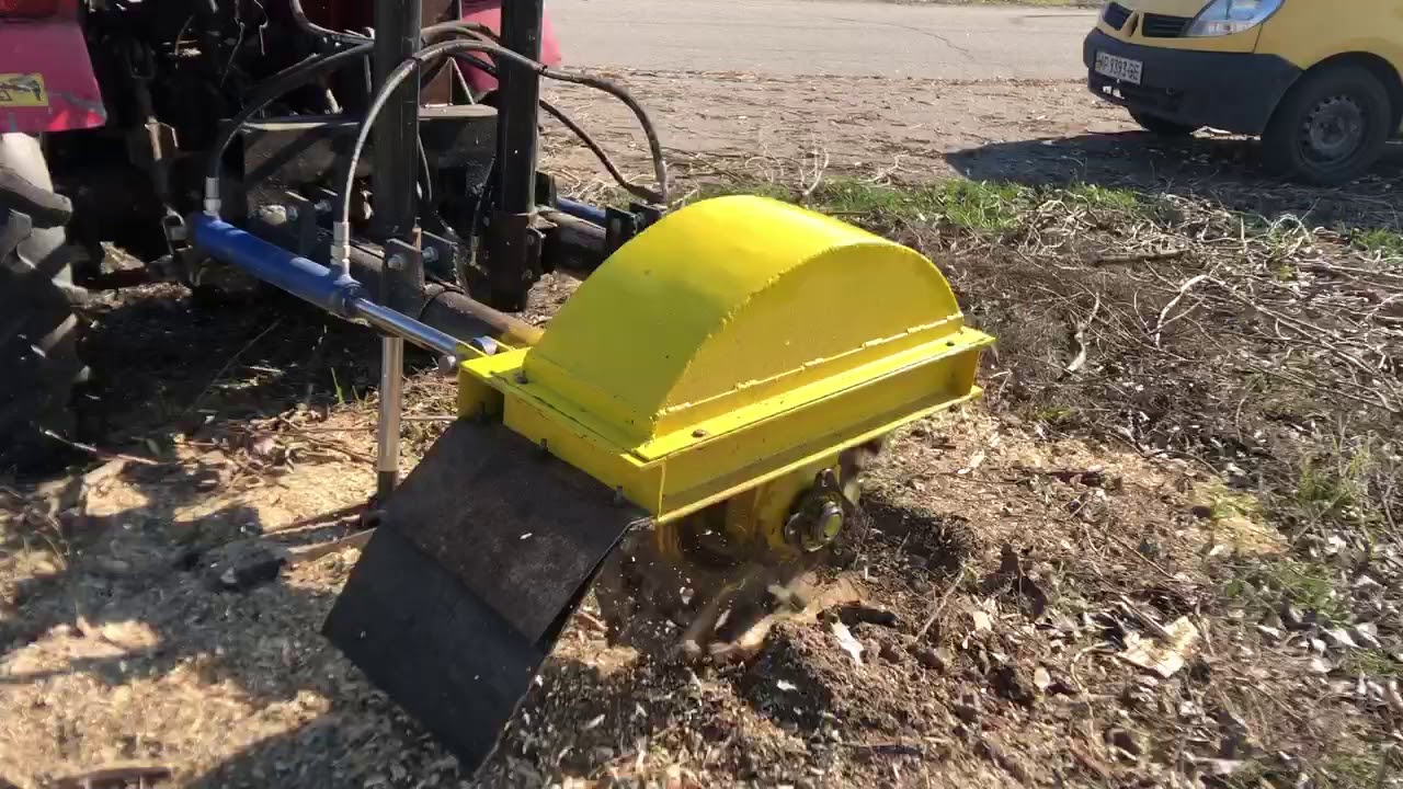 Дробилка пней Запорожье Измельчитель пней . Stump Grinder.