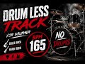 DRUMLESS TRACK 165 BPM | Hard Rock & Blues Rock Backing Track for Drummers 🥁