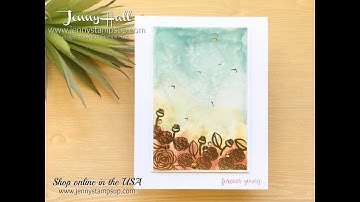 Glossy paper scene using Stampin Up products with Jenny Hall