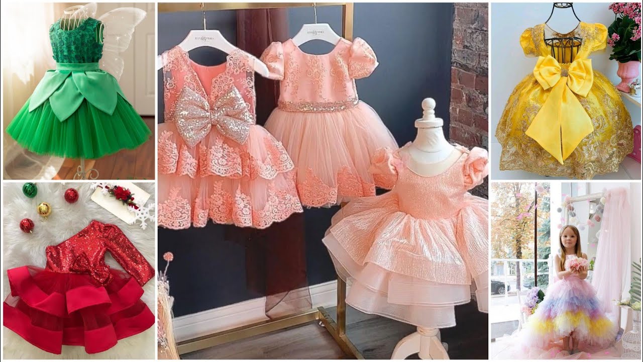 Beautiful Baby girl birthday frock designs/New flower girl dresses YouTube