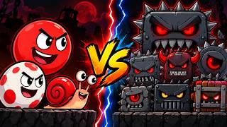 RED BALL 4 VS ROLLER BALL RED VS NIGHT BALL 4 - NO COMMENTARY screenshot 4