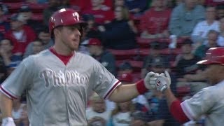PHI@BOS: Kratz's solo shot gets Phillies on the board