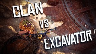 CLAN TAKES EXCAVATOR (GONE WRONG) - Rust