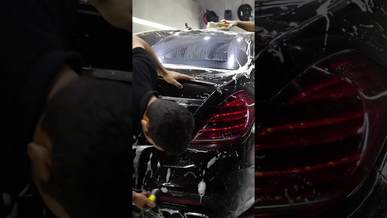 Luxury car wash in Dubai.  Urban Cars