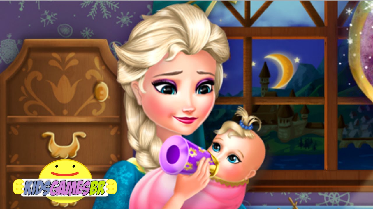 ღ ELSA FROZEN BABY FEEDING | DISNEY PRINCESS GAME | KIDS GAMES BR - YouTube