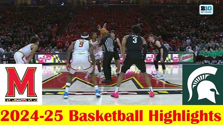#8 Michigan State vs #16 Maryland Basketball Game Highlights 2 26 2025