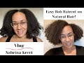 At Home Natural Hair Bob Cut | Vlog Sabrina Kerri