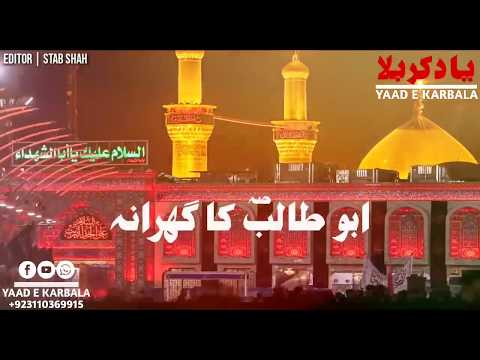 Abu Talib asws Ka Gharana | Nadeem Sarwar | 29 Shawal Status | Amade Hazrat Abu Talib asws