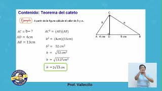 24   Matemática 9No Grado   Teorema del cateto