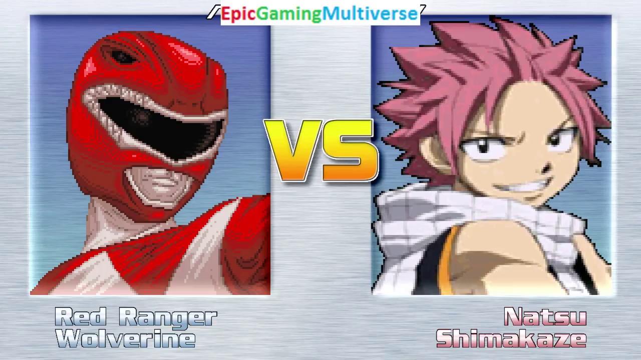 Power Rangers Wolverine MUGEN Matches / Battles / Fights Of Red Ranger From Power Rangers ...