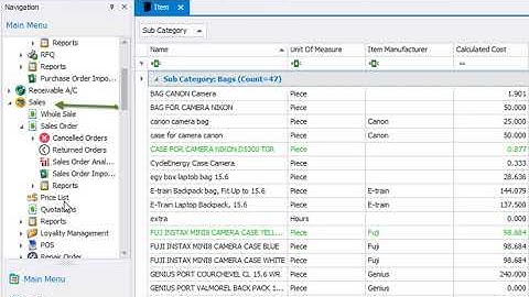 Sell a service/Create item categories/subcategories