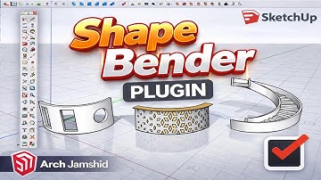 This SketchUp Plugin Makes Curved Shapes So Easy#architecture#sketchupplugins #3dmodeling ​
