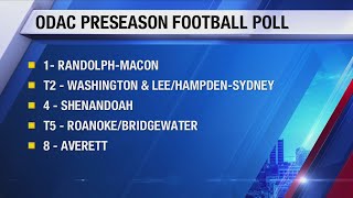 Randolph-Macon Takes Up Familiar Position Atop ODAC Football Preseason Poll