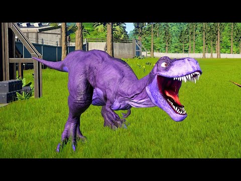 Dinossauro Rex Batman vs Carnotauro Rosa vs Kentrossauro Roxo 🌎 Jurassic  World Evolution 