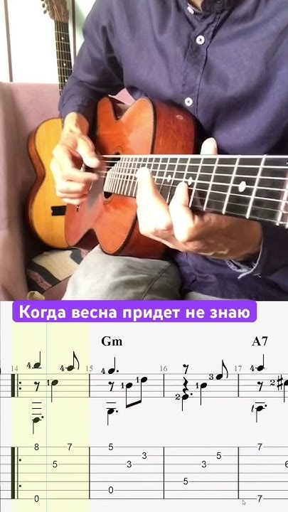 Семиструнная гитара-Когда весна придет не знаю #acousticguitar # ...