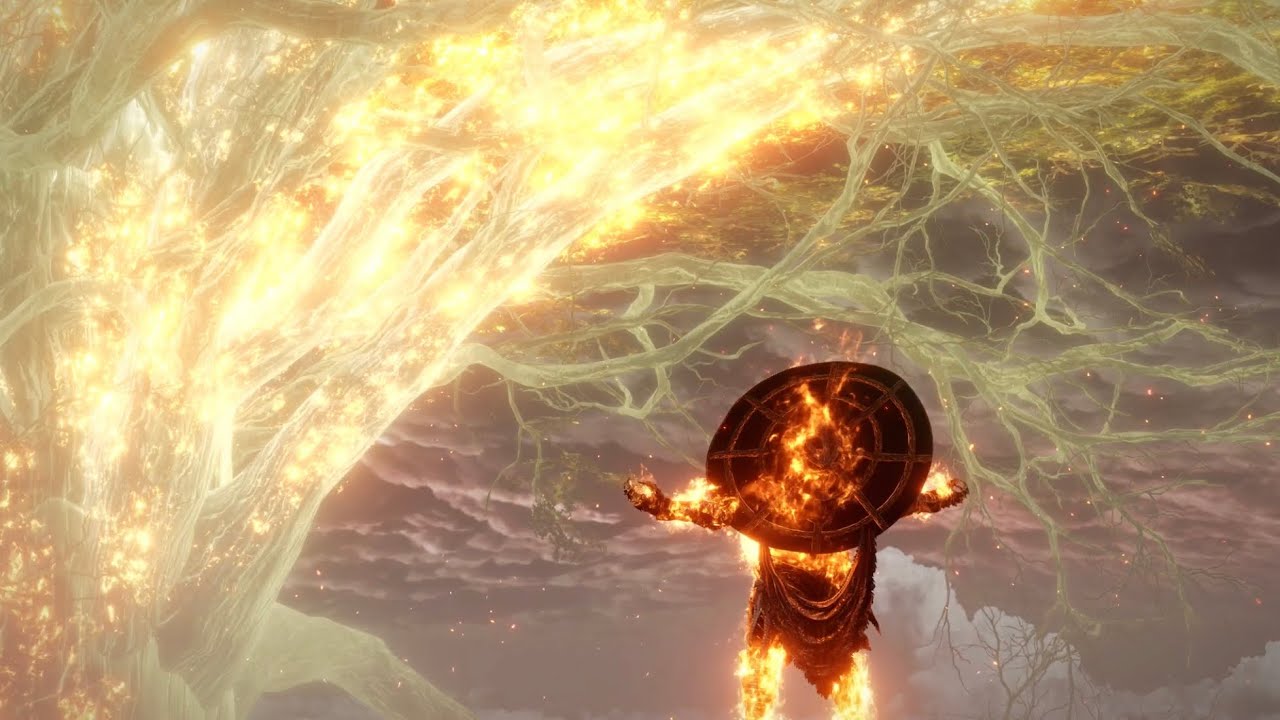 Elden Ring Burning the Erdtree as the Frenzied Flame Cutscene YouTube
