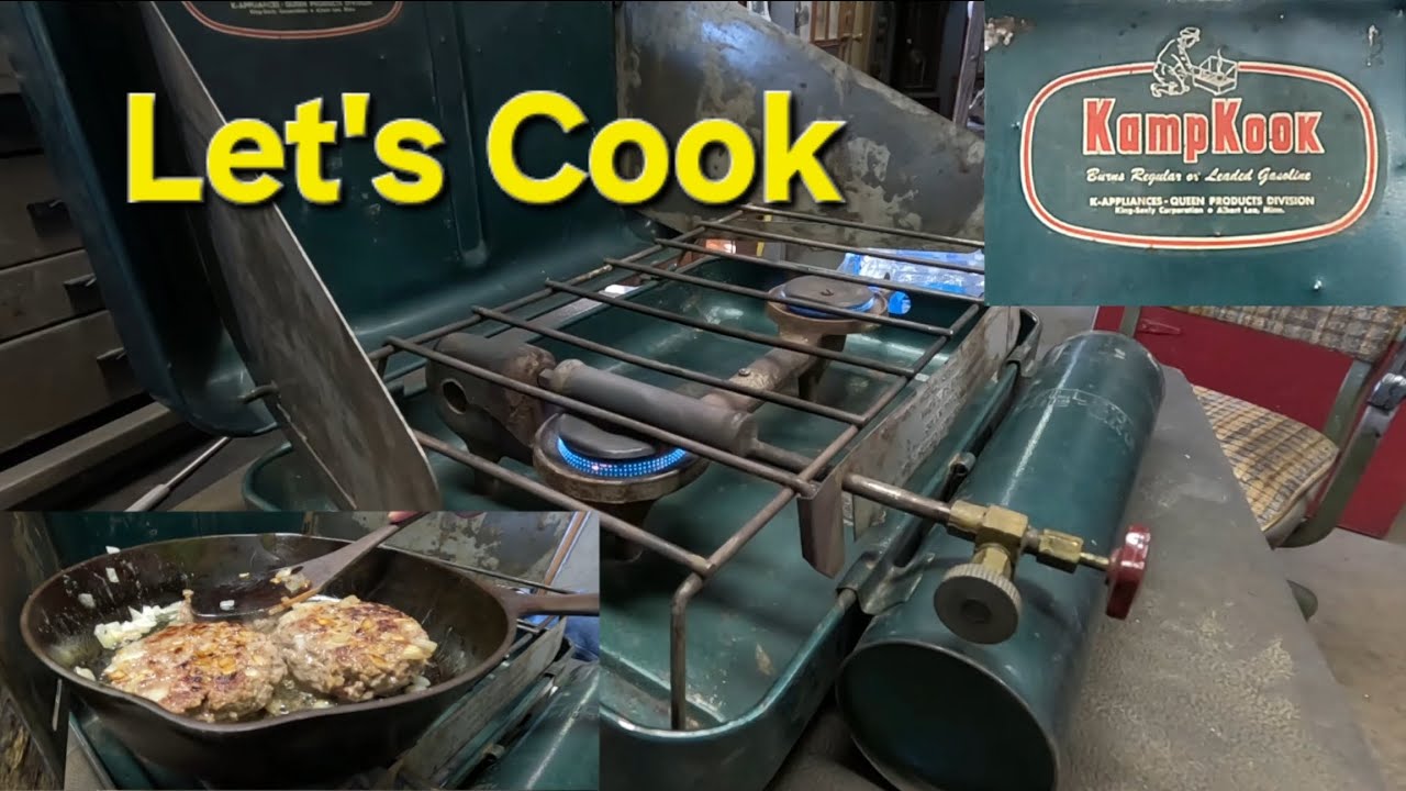 AGM KampKook model LCS 21A camp stove. Let's fire it up and cook