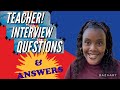 Teacher interview questions and answers to teach in the usa