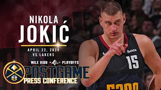 Nikola Jokić Full Post Game Press Conference vs. Lakers 🎙