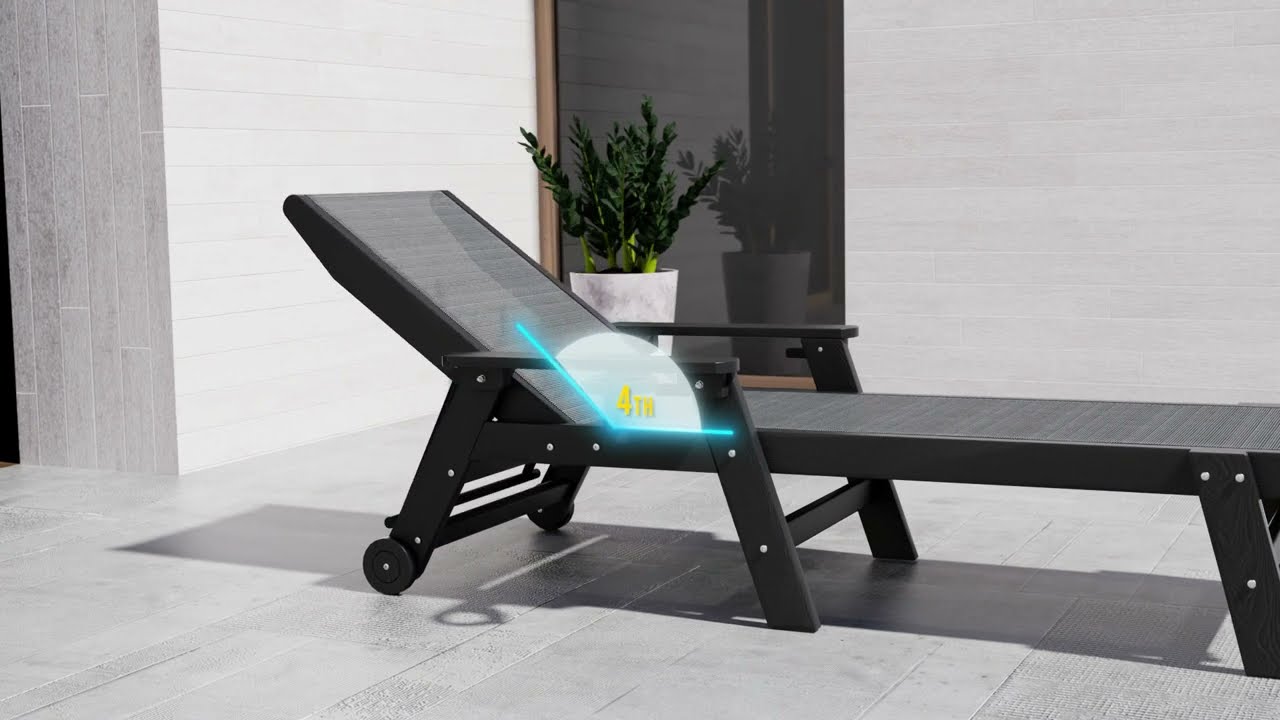 Textilene Patio Chaise Lounge Assembly Guide