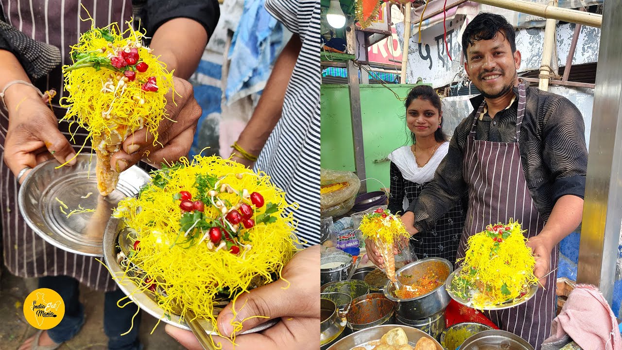 Nagpur Most Entertaining Chaat Wala l Special Katori Chaat & Cone Chaat l Nagpur Street Food