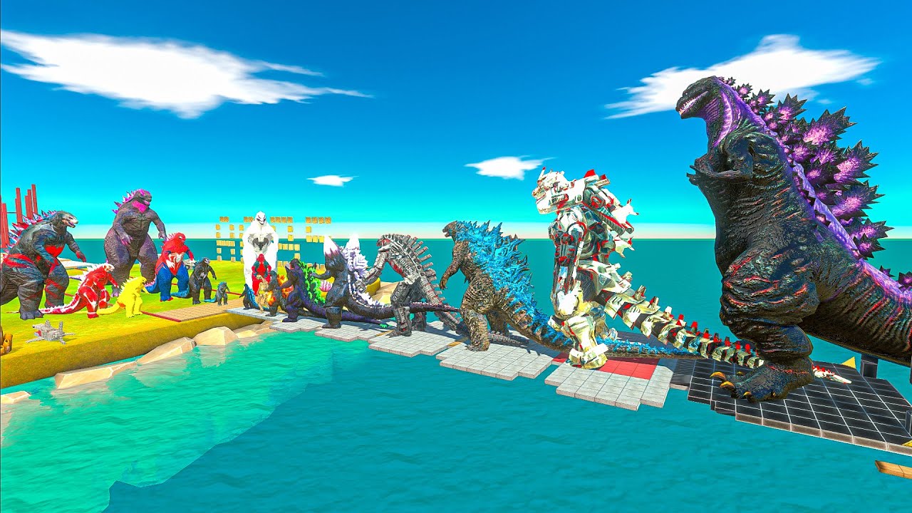 EVOLVED GODZILLA 2024 Size Comparison VS Evolution of SHIN GODZILLA Size Comparison - ARBS