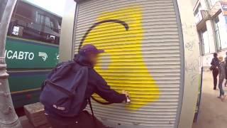 Graffiti Atoms  Street bombing in Moscow