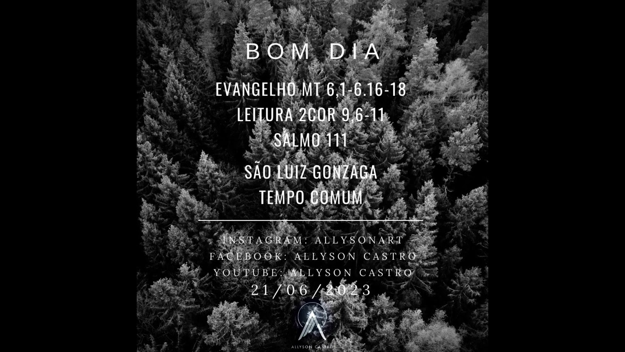 Palavra Do Dia Mt 6 1 6 16 18 21 06 23 YouTube Palavra Do Dia Mt 6 1 6 16 18 21 06 23 YouTube