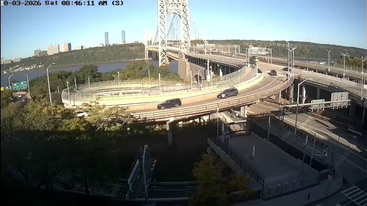 George Washington Bridge Live Camera - NYC Side live camera thumbnail