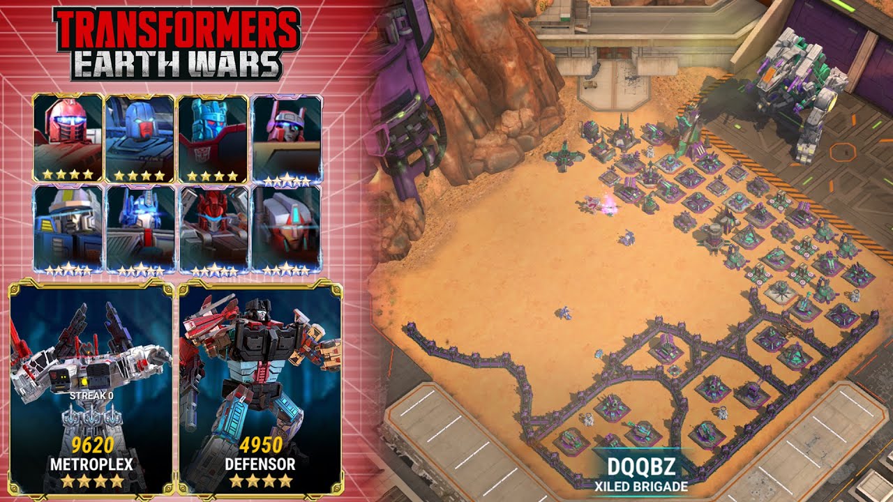 Transformers Earth Wars Warpath Vs. DQQBZ (Xiled Brigade) YouTube