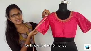 How to Measure Readymade Blouse Video, D3 Blouses Size Chart Video D3Blouses Measurement Video