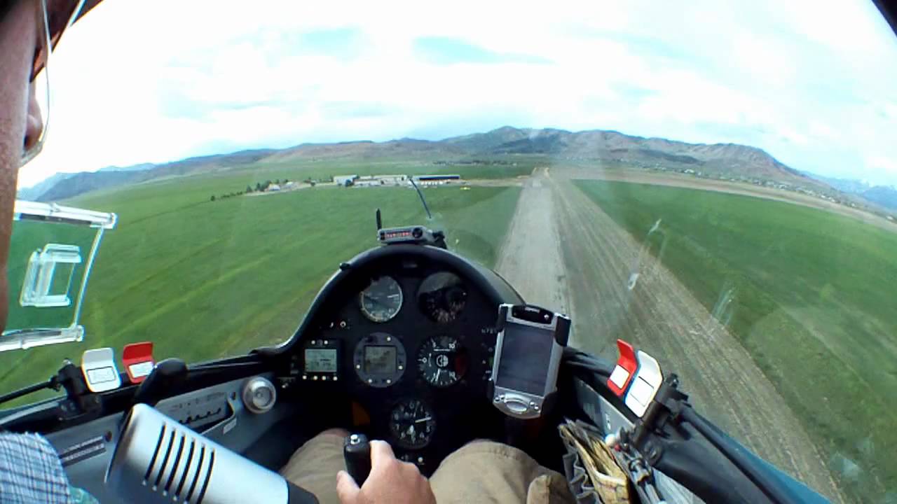 Inside glider landing Cedar Valley, Utah YouTube