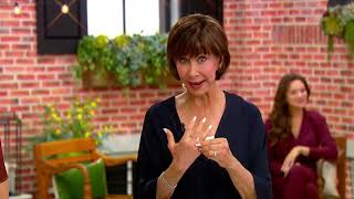 Diamonique x Kathy Levine Celebration Ring, Simulated Sapphire on QVC